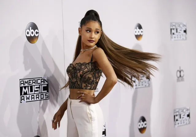 Singer Ariana Grande arrives at the 2016 American Music Awards in Los Angeles, California, U.S., November 20, 2016. (Photo by Danny Moloshok/Reuters)