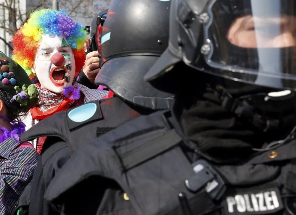 Fiery Protests in Frankfurt