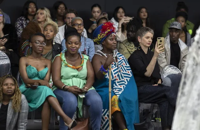 The audience attends the fashion show by designer Stefania Morland during the African Fashion International (AFI) Cape Town Fashion Week, in Cape Town, South Africa, 13 April 2019. (Photo by Nic Bothma/EPA/EFE)