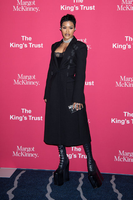 American singer-songwriter and actress Teyana Taylor attends the 2024 King's Trust Global Gala at Cipriani South Street on May 02, 2024 in New York City. (Photo by Janet Mayer/Splash News and Pictures)