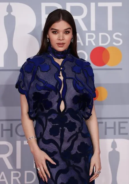 Hailee Steinfeld poses as she arrives for the Brit Awards at the O2 Arena in London, Britain, February 18, 2020. (Photo by Simon Dawson/Reuters)