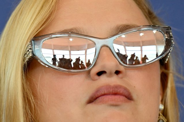 French actress Sara Forestier attends the photocall of the movie “Trois amies” (Three Friends) presented in competition during the 81st International Venice Film Festival at Venice Lido, on August 30, 2024. (Photo by Alberto Pizzoli/AFP Photo)