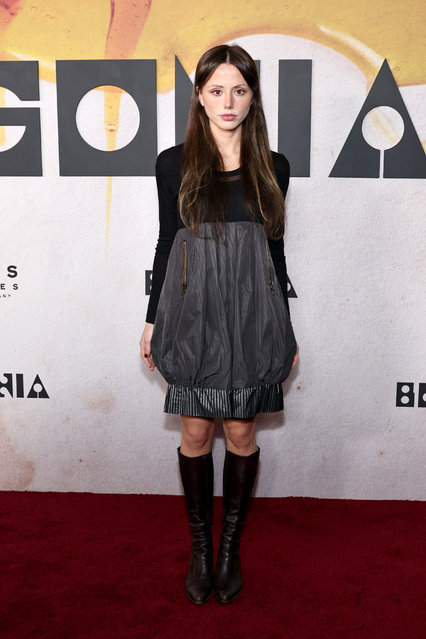 English actress Lily Sheen attends Focus Features' “Bugonia” New York Premiere at Museum of Modern Art on October 21, 2025 in New York City. (Photo by Jamie McCarthy/Getty Images)