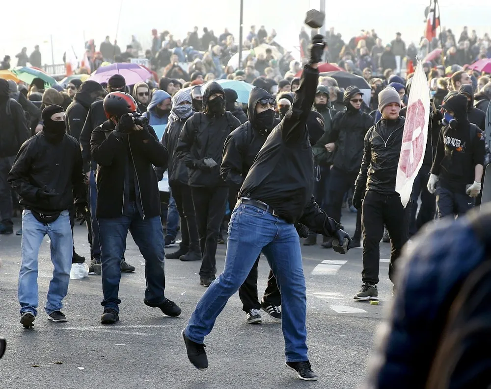Fiery Protests in Frankfurt