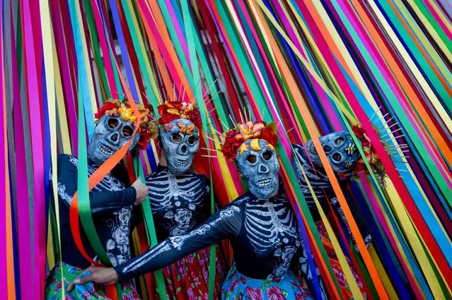 Guests attend the Hollywood Forever 2023 Dia De Los Muertos Celebration at Hollywood Forever on October 28, 2023 in Hollywood, California. (Photo by Emma McIntyre/Getty Images)