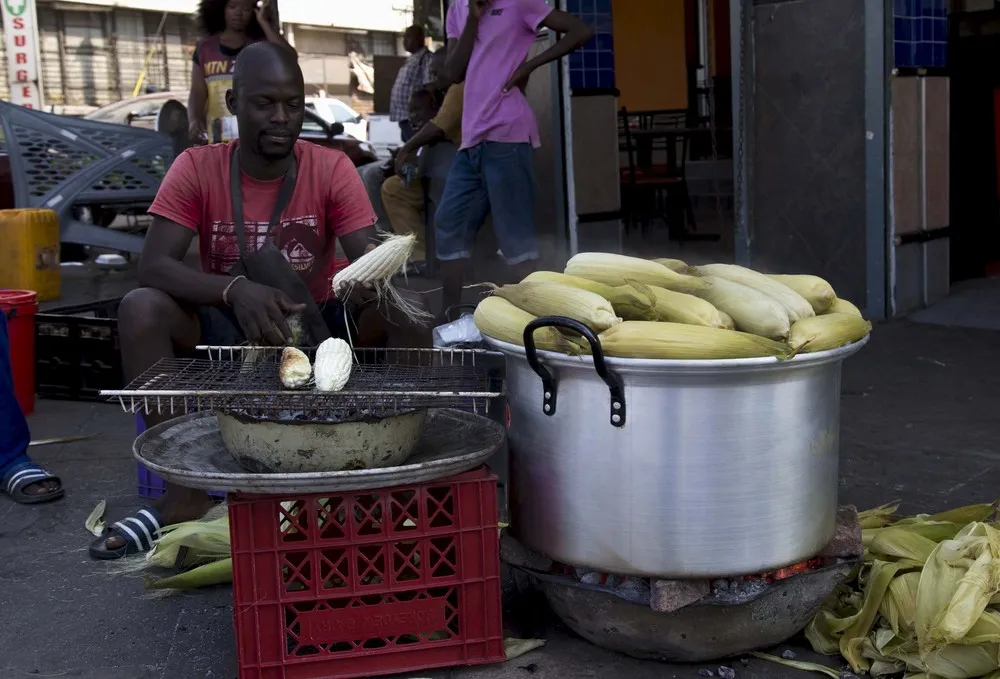Simply Some Photos: Street Vendors Sell Mealies in South Africa