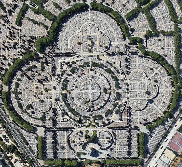 Our Lady of Almudena Cemetery – Madrid, Spain. (Photo by Digital Globe/Caters News)