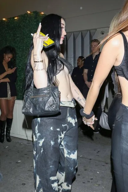 Noah Cyrus out and about, outside Delilah nightclub in Los Angeles, USA on December 31, 2019. (Photo by SIPA Press/Rex Features/Shutterstock)