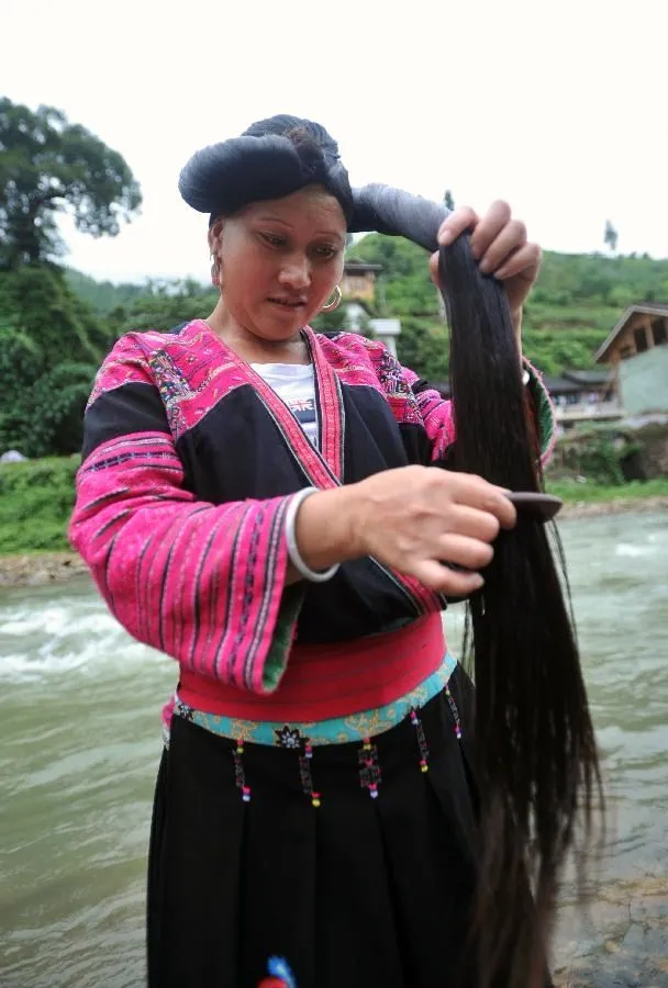 Yao Ethnic Women Keep Long Hair Tradition Alive