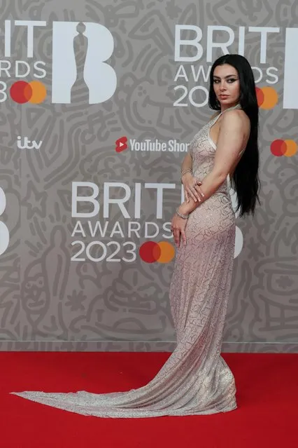 English singer and songwriter Charli XCX poses as she arrives for the Brit Awards at the O2 Arena in London, Britain on February 11, 2023. (Photo by Maja Smiejkowska/Reuters)