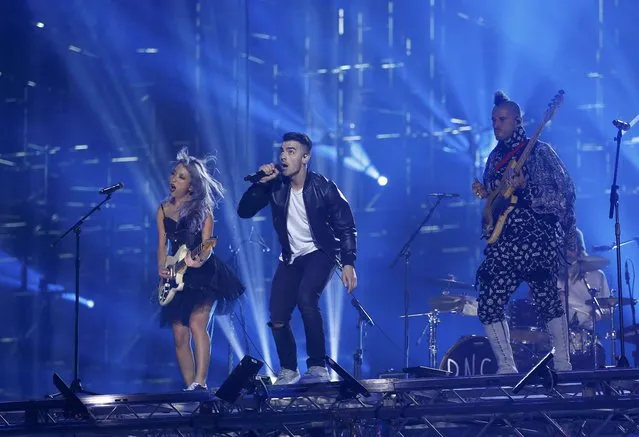 Rock band DNCE perform on stage at the 2016 MTV Europe Music Awards at the Ahoy Arena in Rotterdam, Netherlands, November 6, 2016. (Photo by Yves Herman/Reuters)