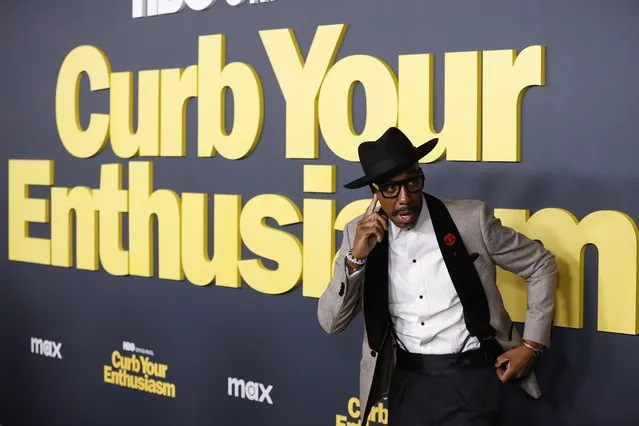 US comedian and actor J.B. Smoove attends the season 12 premiere of the television series “Curb Your Enthusiasm” at the Directors Guild of America in Los Angeles, California, USA, 30 January 2024. (Photo by Caroline Brehman/EPA)