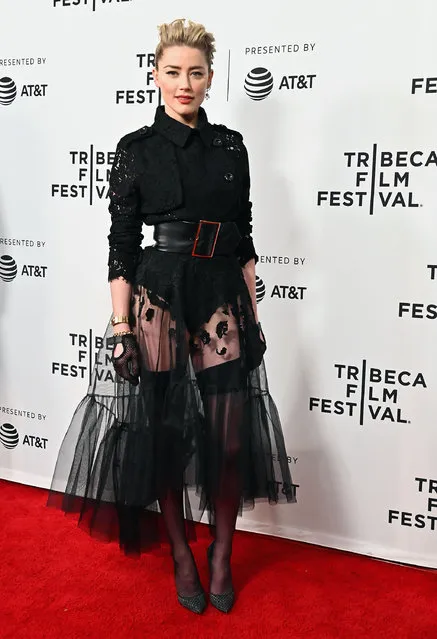 Actress Amber Heard attends “Gully” screening at 2019 Tribeca Film Festival at SVA Theater on April 27, 2019 in New York City. (Photo by Astrid Stawiarz/Getty Images for Tribeca Film Festival)
