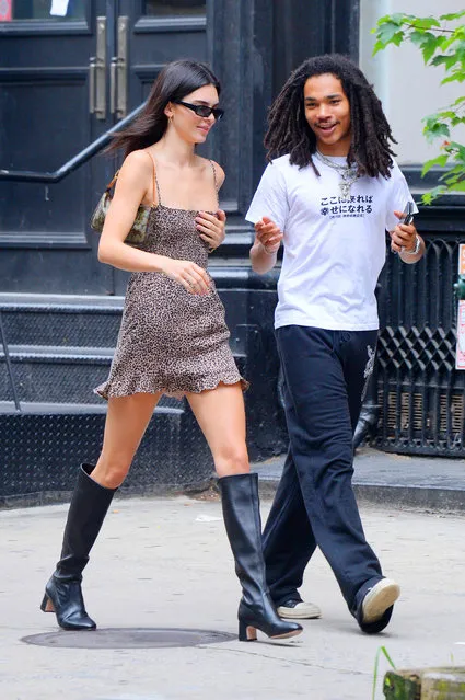 Model and socialite Kendall Jenner and Luka Sabbat shop at “What Goes Around Comes Around” in New York on June 20, 2019. (Photo by Splash News and Pictures)