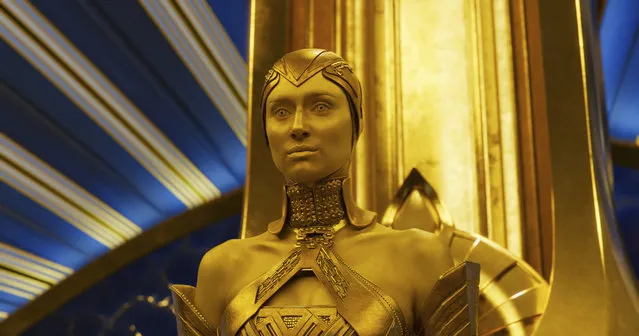This image released by Disney-Marvel shows Elizabeth Debicki in a scene from, “Guardians Of The Galaxy Vol. 2”. (Photo by Disney-Marvel via AP Photo)