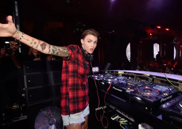 Actress/DJ Ruby Rose performs at the Surrender Nightclub in Encore at Wynn Las Vegas early August 20, 2015 in Las Vegas, Nevada. (Photo by David Becker/Getty Images for Wynn Las Vegas)