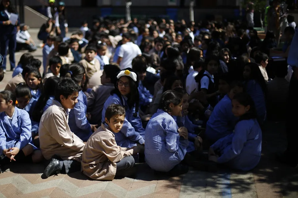 Earthquake Drill in Santiago