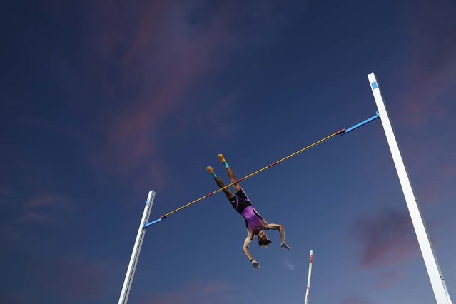 Filipino pole vaulter Ernest John Obiena competes at a World Athletics Continental Tour event in Beijing on Sunday, September 7, 2025. He finished third. (Phoot by Lintao Zhang/Getty Images)