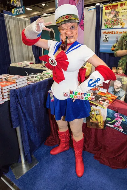 A costumed fan dressed as Popeye the Sailor Moon attends Comic-Con International at San Diego Convention Centeron July 12, 2015 in San Diego, California. (Photo by Daniel Knighton/FilmMagic)