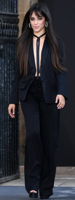 Songstress Camila Cabello walks the runway during the “Le Defile L'Oreal Paris” Show as part of Paris Fashion Week on September 28, 2019 in Paris, France. (Photo by Pascal Le Segretain/Getty Images)