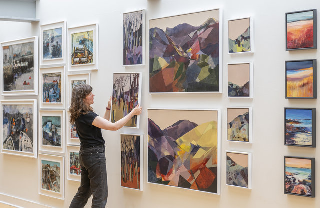 A three-day exhibition featuring artists from the Paintbox School of Art runs until Sunday, June 30, 2024 at Dovecot Studios in Edinburgh. (Photo by Phil Wilkinson/The Times)