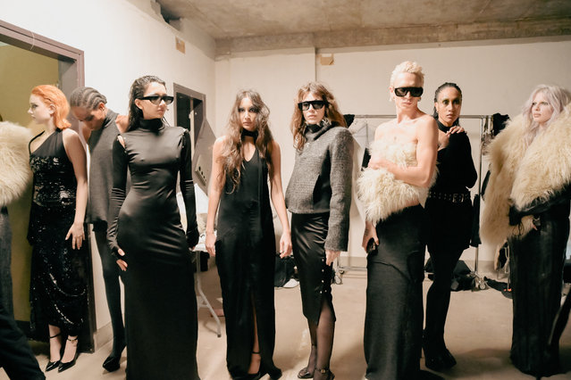 Backstage scenes view prior to the Pressiat Womenswear Fall/Winter 2024-2025 show as part of Paris Fashion Week on February 26, 2024 in Paris, France. (Photo by Jana Call me J/ABACA Press/Rex Features/Shutterstock)