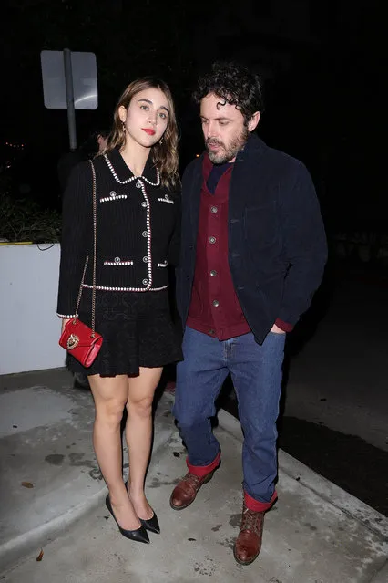 American actors and filmmakers Caylee Cowan and Casey Affleck are seen on January 10, 2023 in Los Angeles, California. (Photo by Rachpoot/Bauer-Griffin/GC Images)