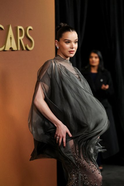American actress Hailee Steinfeld attends the Academy of Motion Picture Arts and Sciences 16th Governors Awards in Los Angeles, California, U.S., November 16, 2025. (Photo by Mario Anzuoni/Reuters)