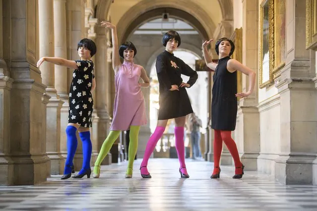 The V&A museum’s Mary Quant exhibition is making the final stop on its international tour at Kelvingrove art gallery and museum in Glasgow from May 20 to October 22, 2023. It showcases the trailblazing work of the fashion designer, who died last month. (Photo by Wattie Cheung/The Times)