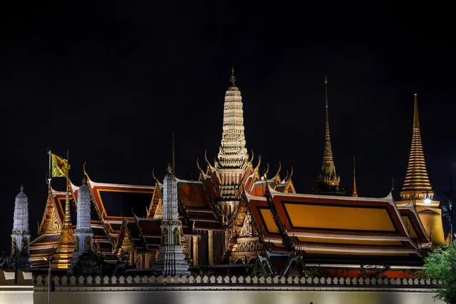 The Grand Palace is seen with lights on before Earth Hour in Bangkok, Thailand on March 23, 2024. (Photo by Chalinee Thirasupa/Reuters)