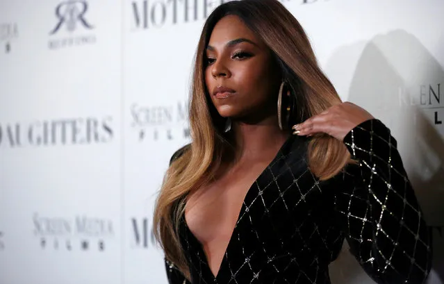 Cast member Ashanti poses at a premiere for “Mothers and Daughters” at The London Hotel in West Hollywood, U.S., April 28, 2016. (Photo by Mario Anzuoni/Reuters)