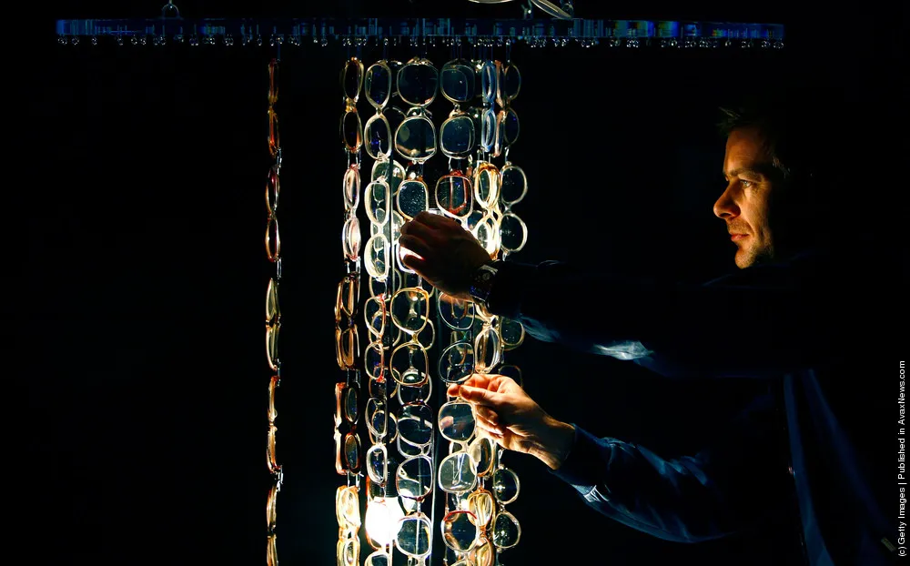 Chandelier Made Out Of Spectacles