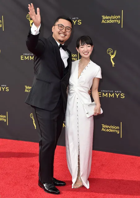 Takumi Kawahara and Marie Kondo attend the 2019 Creative Arts Emmy Awards on September 14, 2019 in Los Angeles, California. (Photo by Axelle/Bauer-Griffin/FilmMagic)