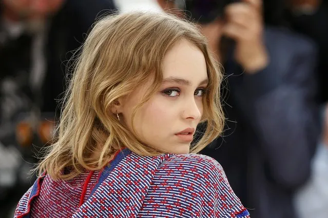 Cast member Lily-Rose Melody Depp poses during a photocall for the film “La danseuse” (The Dancer) in competition for the category "Un Certain Regard" during the 69th Cannes Film Festival in Cannes, France, May 13, 2016. (Photo by Yves Herman/Reuters)