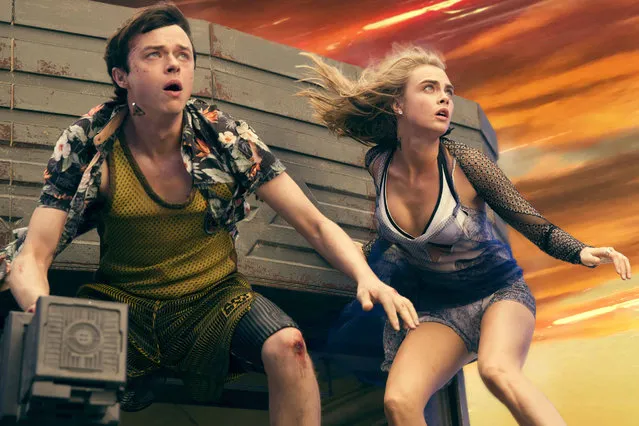 (Left to right) Dane DeHaan, and Cara Delevingne star in EuropaCorp's  Valerian and the City of a Thousand Planets. (Photo by Vikram Gounassegarin/TF1 Films Production)
