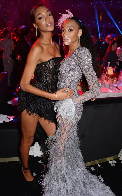 Jourdan Dunn and Winnie Harlow attend The Fashion Awards 2018 in partnership with Swarovski after party at the Royal Albert Hall on December 10, 2018 in London, England. (Photo by David M. Benett/Dave Benett/Getty Images)