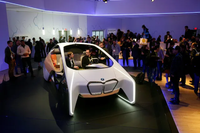 A BMW i Inside Future sculpture is shown during the 2017 CES in Las Vegas, Nevada January 6, 2017. The sculpture is used for car technology demonstrations. (Photo by Steve Marcus/Reuters)
