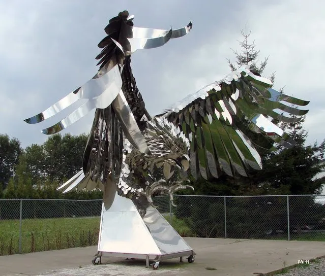 Stainless Steel Sculptures By Kevin Stone