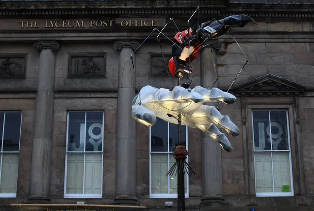 X-Ray Ted Golf Bug, by artist Joe Rush  stands as part of Liverpool Discovers Art Celebration on February 15, 2011 in Liverpool, England. (Photo by Christopher Furlong/Getty Images)