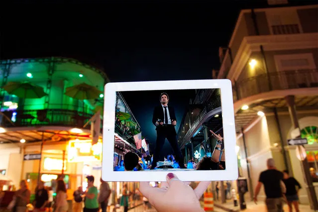 A scene from the film Now You See Me, and its location in real life the French Quarter, New Orleans, Louisiana. (Photo by Tiia Öhman/Caters News)