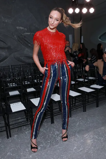 Ava Michelle attends the Naeem Khan fashion show during February 2020 - New York Fashion Week: The Shows on February 11, 2020 in New York City. (Photo by Jason Mendez/Getty Images for NYFW: The Shows)