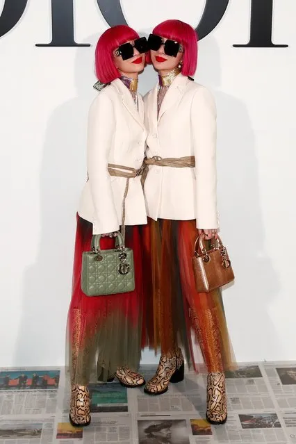 Ami and Aya Suzuki aka Amiaya pose during a photocall before Dior Fall/Winter 2020/21 women's ready-to-wear collection show during Paris Fashion Week in Paris, France, February 25, 2020. (Photo by Gonzalo Fuentes/Reuters)