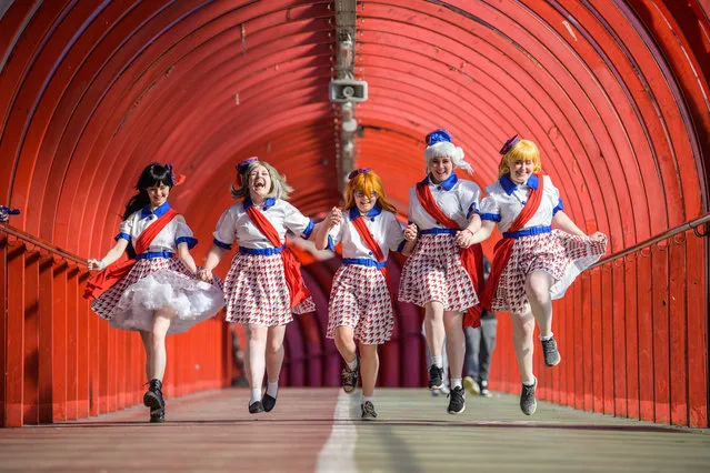 The ACME Scotland Comic-Con was being on Saturday, September 24, 2022 at the Scottish Event Campus in Glasgow with thousands of cosplayers, scifi and fantasy fans expected to attend over the holiday weekend. Here: Cosplayers of Lovelive Superstars. (Photo by Wattie Cheung/The Times)