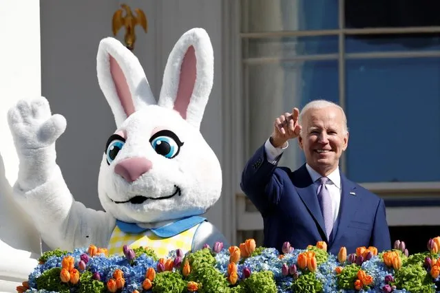 U.S. President Joe Biden and first lady Jill Biden attend the White House Easter Egg Roll, in Washington, U.S., April 10, 2023. (Photo by Evelyn Hockstein/Reuters)