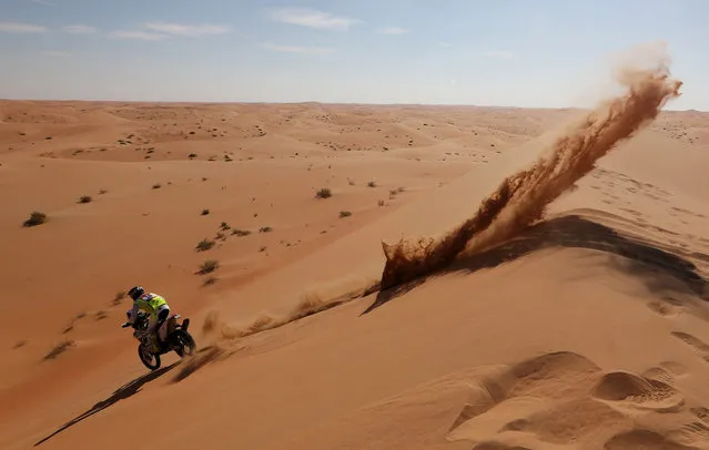 Team Dumontier Racing's Romain Dumontier in action during stage 5 in Saudi Arabia on January 10, 2024. (Photo by Hamad I Mohammed/Reuters)