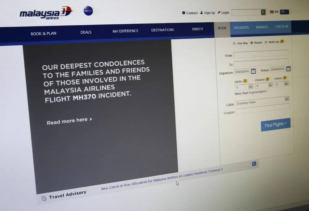 Missing Malaysia Airlines Plane – Monday