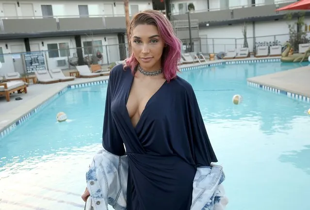 Chantel Jeffries attends REVOLVE Welcome To The Desert at V Hotel Palm Springs on April 15, 2016 in Palm Springs, California. (Photo by Jesse Grant/Getty Images for REVOLVE)