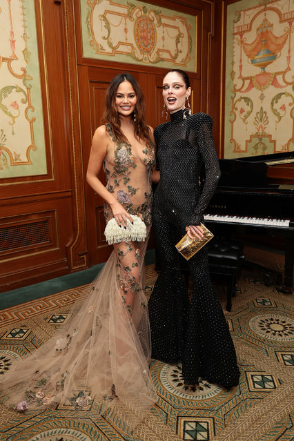(L-R) American model and TV personality Chrissy Teigen and Canadian fashion model Coco Rocha attend the 2024 ACE Awards at The Pierre Hotel on May 07, 2024 in New York City. (Photo by Dimitrios Kambouris/Getty Images for Accessories Council)