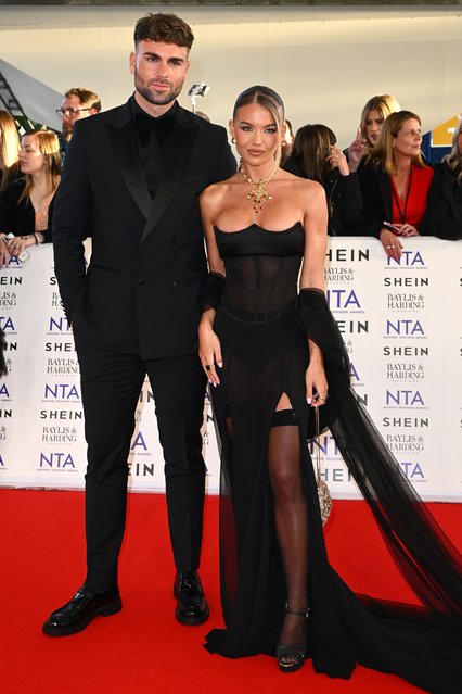 Winners of the winter series UK Love Island's Tom Clare and Molly Smith attends the NTAs 2024 at The O2 Arena on September 11, 2024 in London, England. (Photo by Joe Maher/Getty Images for the NTA's)