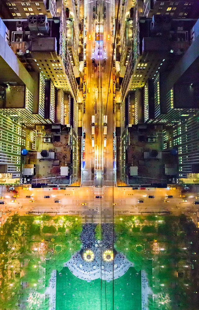 Photos of New York Reflected in Glass